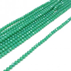 Mat Koyu Yeşil Kristal Boncuk 4 mm-KRB-1120