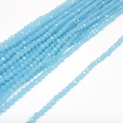 Şeffaf Mavi Kristal Boncuk 4 mm-KRB-1121