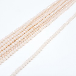 Kristal Boncuk Mat Krem 4 mm-KRB-1122