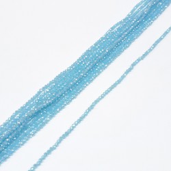 Açık Şeffaf Mavi Kristal Boncuk 4 mm-KRB-1128