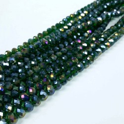 Janjanlı Yeşil Kristal Boncuk-KRB-1138