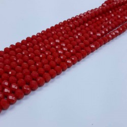 Kırmızı Mat Kristal Boncuk-KRB-1146