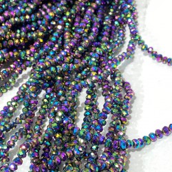 Janjanlı Mavi Kristal Boncuk 4 Mm 1 Dizi-KRB-1159