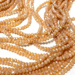 Koyu Krem Kristal Boncuk 4 Mm 1 Dizi-KRB-1160