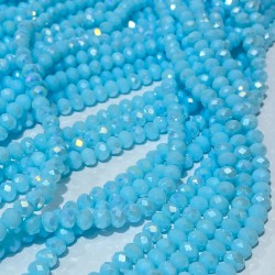 Mat Mavi Kristal Boncuk 6 Mm 1 Dizi-KRB-1163