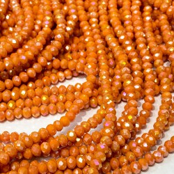 Turuncu Kristal Boncuk 6 Mm 1 Dizi-KRB-1167