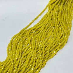 Mat Sarı Kristal Boncuk 6 Mm 1 Dizi-KRB-1168