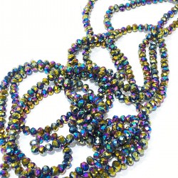 Janjanlı Yeşil Kristal Boncuk 8 Mm 1 Dizi-KRB-1170