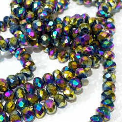 Janjanlı Yeşil Kristal Boncuk 8 Mm 1 Dizi-KRB-1170