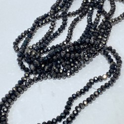 Antrasit Gri Kristal Boncuk 8 Mm 1 Dizi-KRB-1172