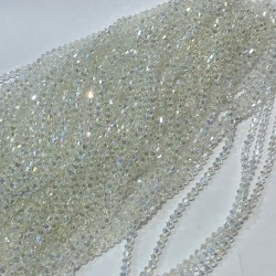 Şeffaf Az Janjanlı Piramit Kristal Boncuk 5 Mm 1 Dizi-KRB-1173