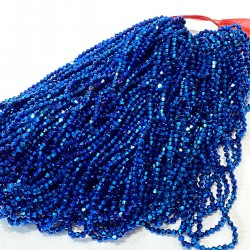 Mavi Kaplama Piramit Dizi Boncuk 4 Mm 1 Dizi-KRB-1175