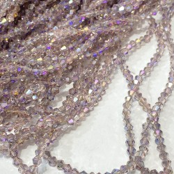 Açık Mor Janjanlı Piramit Dizi Kaplama Boncuk 4 Mm 1 Dizi-KRB-1176