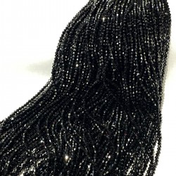 Siyah Piramit Dizi Kristal Boncuk 4 Mm 1 Dizi-KRB-1181