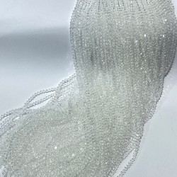 Şeffaf Piramit Dizi Kristal Boncuk 4 Mm 1 Dizi-KRB-1183