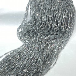 Gümüş Piramit Dizi Kristal Boncuk 4 Mm 1 Dizi-KRB-1184