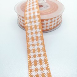 Turuncu Tafta Kurdele 2,5 cm 1 Metre-KRD-109