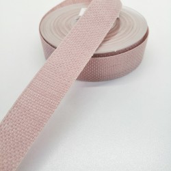 Kiremit Rengi Kanaviçe Kurdele 2,5 cm 1 Metre-KRD-136