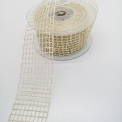 Koyu Krem File Kurdele 4 cm 1 Metre-KRD-137