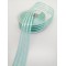 Su Yeşili Saten Çizgili Şifon Kurdele 2,5 cm 1 Metre-KRD-142