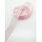 Pembe Saten Çizgili Şifon Kurdele 2,5 cm 1 Metre-KRD-144