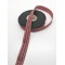 Kırmızı Siyah Çizgili Tafta Kurdele 2 cm 1 Metre-KRD-159