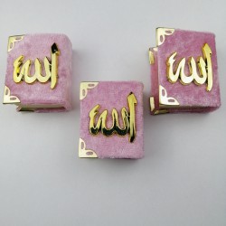 Pembe Kadife Küçük Boy Hediyelik Kur'anı Kerim-KRN-1002 Pembe Kadife Küçük Boy Hediyelik Kur'anı Kerim-KRN-1002