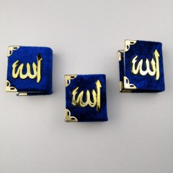 Lacivert Kadife Küçük Boy Hediyelik Kur'anı Kerim-KRN-1004 Lacivert Kadife Küçük Boy Hediyelik Kur'anı Kerim-KRN-1004