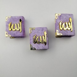 Lila Kadife Küçük Boy Hediyelik Kur'anı Kerim-KRN-1005 Lila Kadife Küçük Boy Hediyelik Kur'anı Kerim-KRN-1005