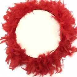 Kırmızı Tüylü Deri Def-KS-1071