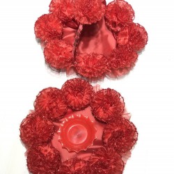 Kırmızı Çiçekli Kına Sepeti-KS-1072