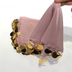 Pudra Lüx Pullu Halay Mendili-KS-1114