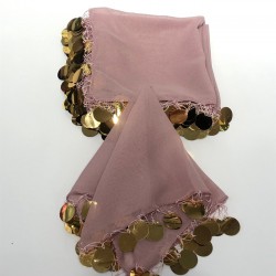 Pudra Lüx Pullu Halay Mendili-KS-1114