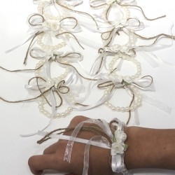 Krem İncili Nedime Bilekligi-KS-1117