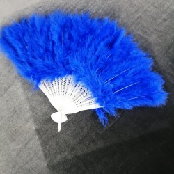 Mavi Tüylü Gelin Yelpazesi-KS-1129