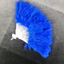 Mavi Tüylü Gelin Yelpazesi-KS-1129
