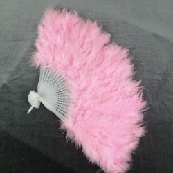 Pembe Tüylü Gelin Yelpazesi-KS-1130