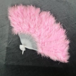 Pembe Tüylü Gelin Yelpazesi-KS-1130