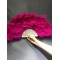 Fuşya Tüylü Gelin Yelpazesi-KS-1144