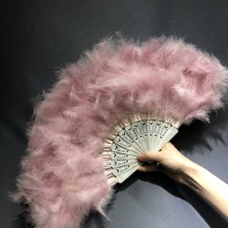 Pudra Tüylü Gelin Yelpazesi-KS-1145