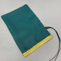 Gold Rengi Nakış Simli Ay Yıldızlı Damat Örtüsü Seti-KS-1157