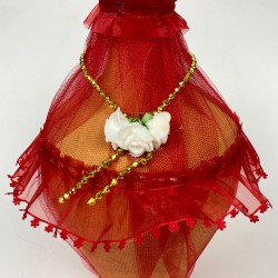 Süslü Kırmızılı Kına Testisi-KS-1209