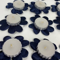 Lacivert Hediyelik Kına El Mumu 12 Li-KS-1251