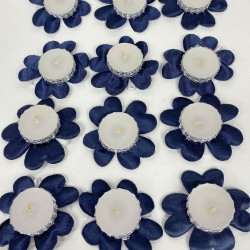 Lacivert Hediyelik Kına El Mumu 12 Li-KS-1251