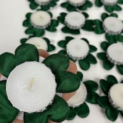 Yeşil Hediyelik Kına El Mumu 12 Li-KS-1253