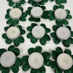 Yeşil Hediyelik Kına El Mumu 12 Li-KS-1253