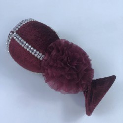 Bordo Kadifeli İğnedanlık-KS-1265