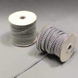 Gümüş Çift Sıra Kesik İnci 4 mm-KSI-1004