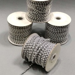 Gümüş Sıralı Kesik İnci 6 mm-KSI-1006