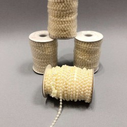 Krem Sıralı Kesik İnci 4 mm-KSI-1009